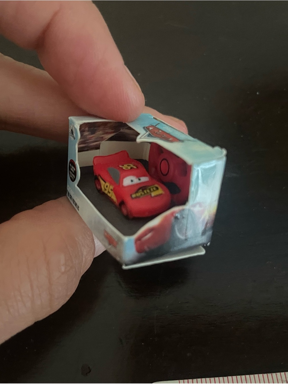 Miniature Lightning McQueen Mini Toy Car - Red - Unbranded